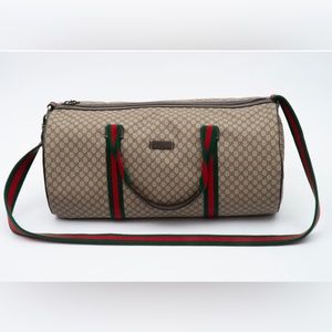 🌟Gucci GG Web Mini Duffle 🌟Great Vintage Condition 🌟 Comes with Gucci Box